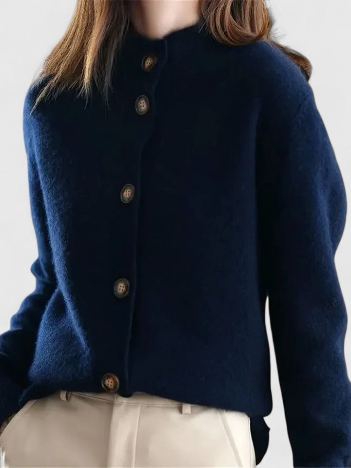 Stylish women's open front cardigan, an essential layering piece for versatile fashion looks.