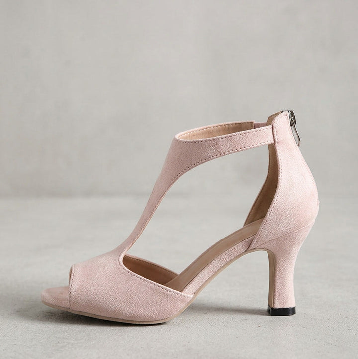 Women's elegant dress shoes: orthopedic cushioned high heels for stylish comfort at special occasions.