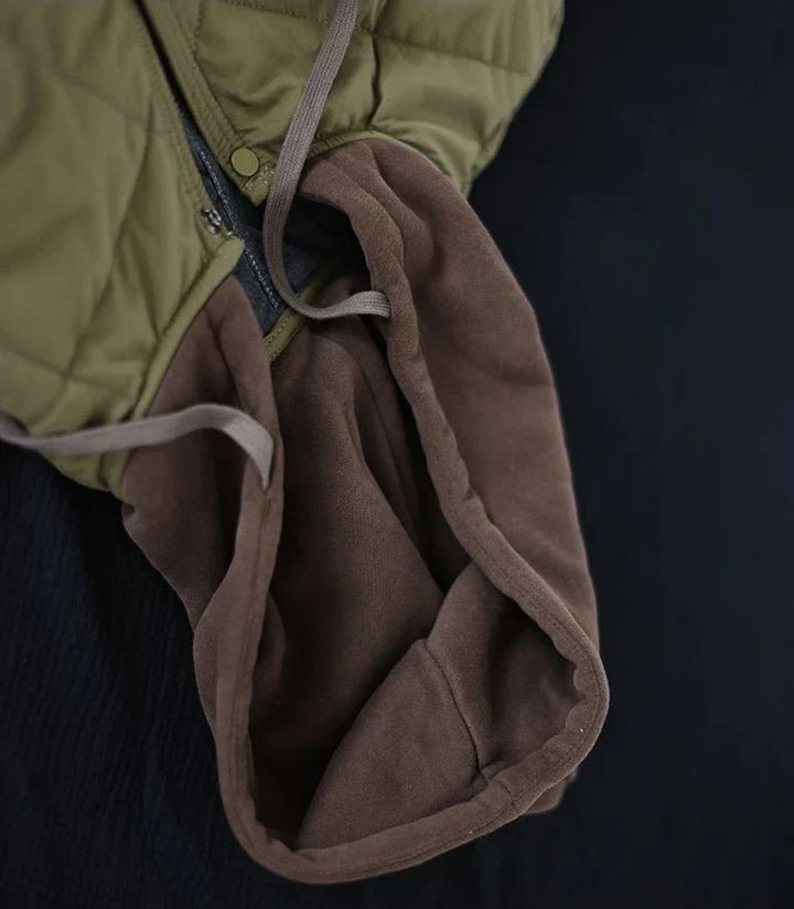 Cozy hooded plus size women's winter jacket. Elegant single-breasted fashion coat for warmth.