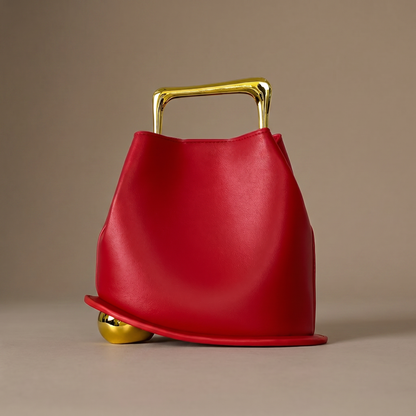 Everyday elegant PU leather women's bucket bag, a stylish handbag & crossbody fashion accessory.