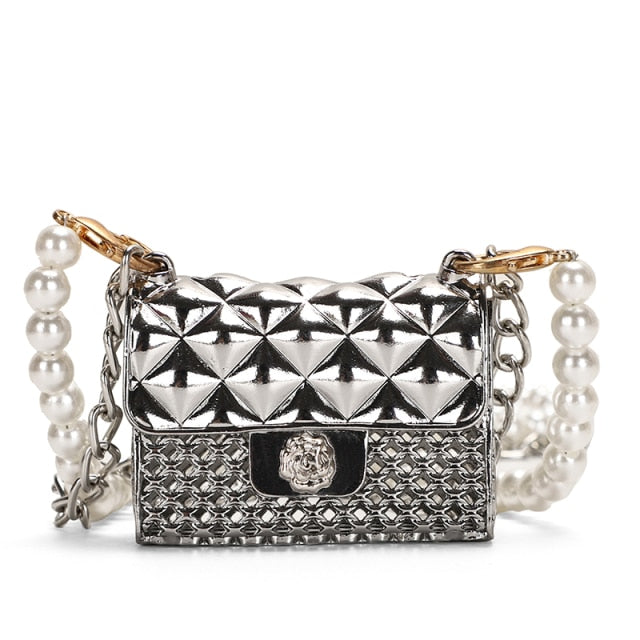 Elegant women's rhinestone mini clutch purse, a glittering party accessory.