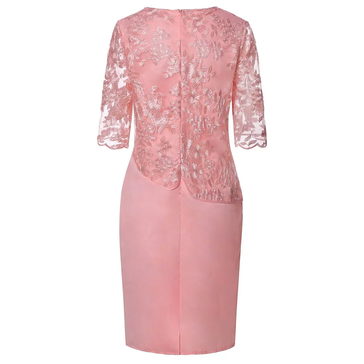 Stylish short sleeve midi dress for women, offering a versatile design and flattering silhouette for any occasion.