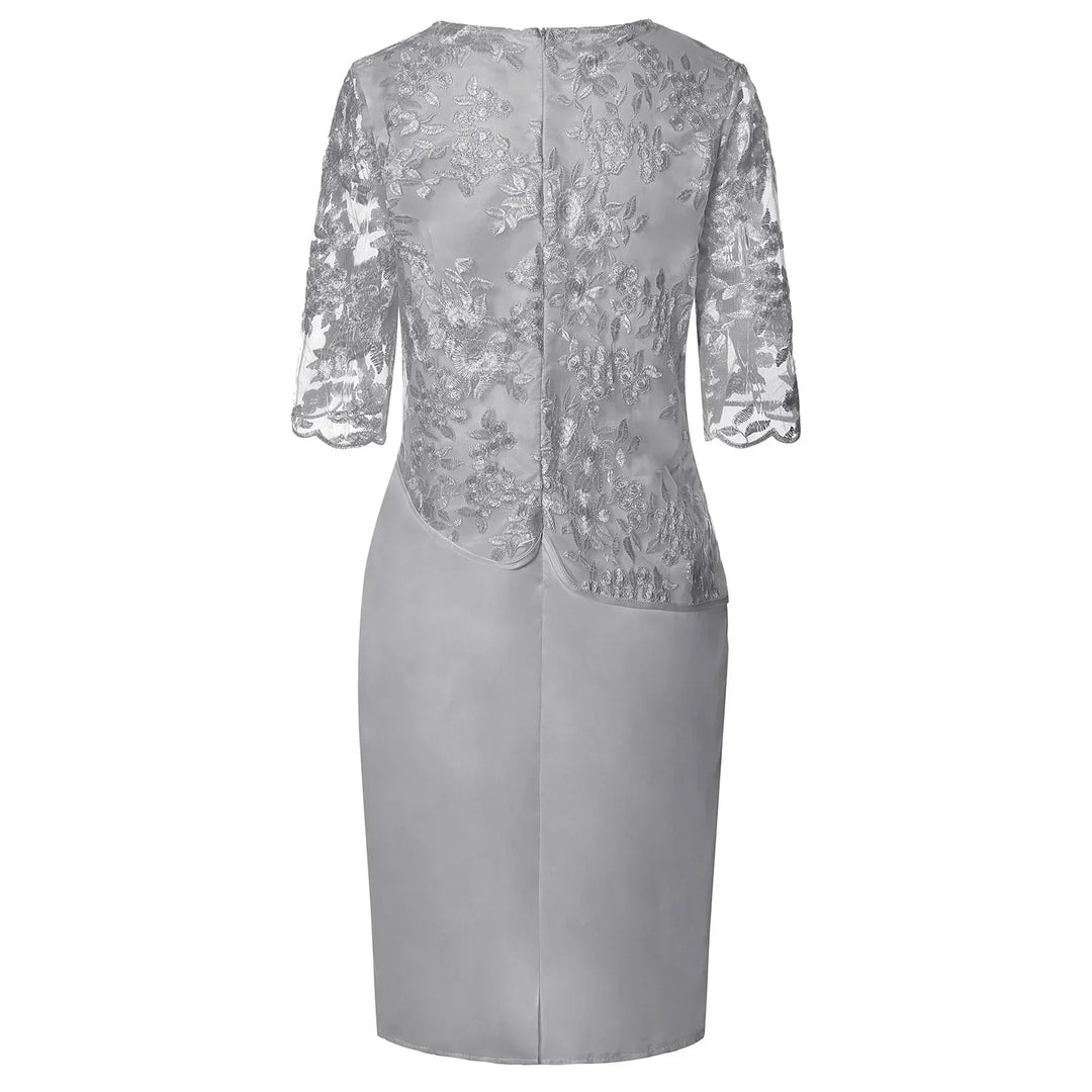 Flattering short sleeve midi dress for women, an elegant and versatile fashion piece for modern wardrobes.