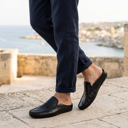Stylish women's slip-on flats. Elegant comfort mules & loafers, perfect for summer casual and dressy looks.
