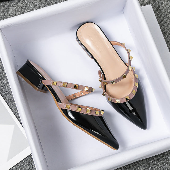 Elegant women's Solin slip-on mules. Chic and comfortable, perfect for dressy or casual everyday fashion.