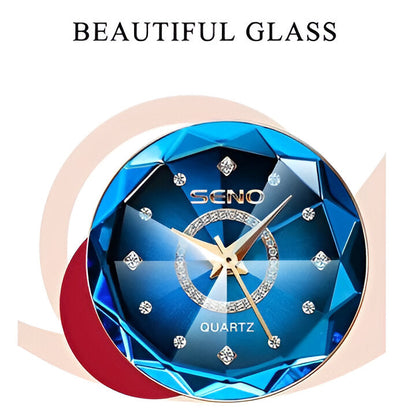 Starry women's stainless steel watch featuring a mesmerizing gradient dial. A chic and elegant fashion accessory.