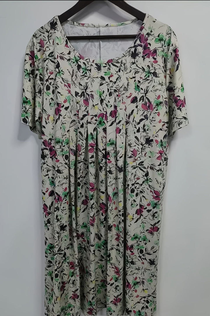 Women's structured midi dress with a flattering A-line silhouette. Elegant design for formal events & special occasions.