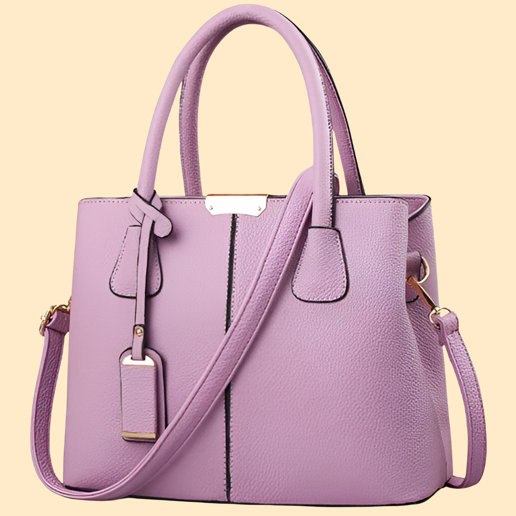 Elegant women's structured satchel handbag in classic design. Chic work & everyday fashion accessory.