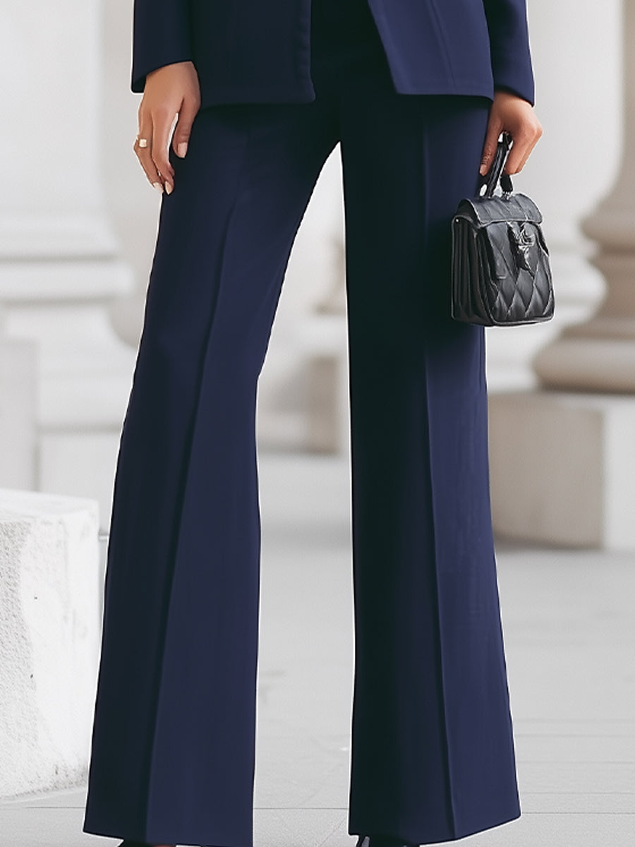 Chic women's two-piece suit set, a polished tailored ensemble for formal occasions & professional style.