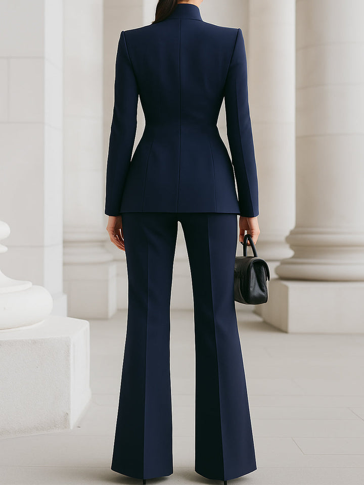 Confidence-boosting women's elegant suit set, perfect office attire & event ready professional wear.