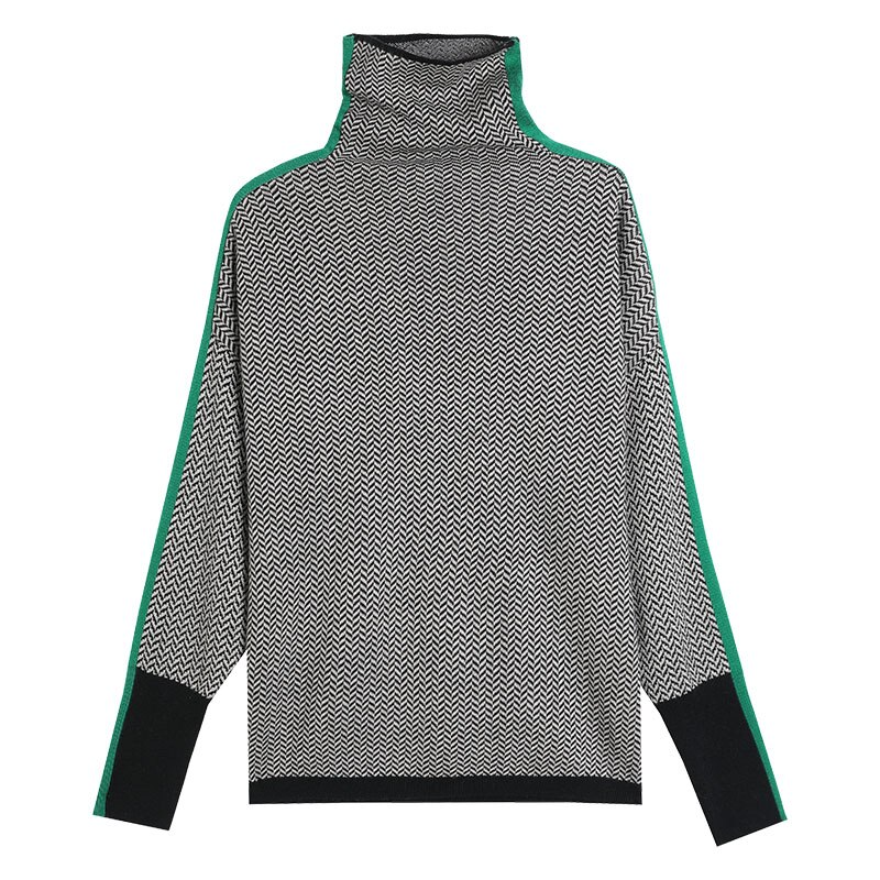 Warm & elegant women's turtleneck sweater, a cozy knit essential for stylish fall and winter versatility.