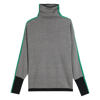 Warm & elegant women's turtleneck sweater, a cozy knit essential for stylish fall and winter versatility.