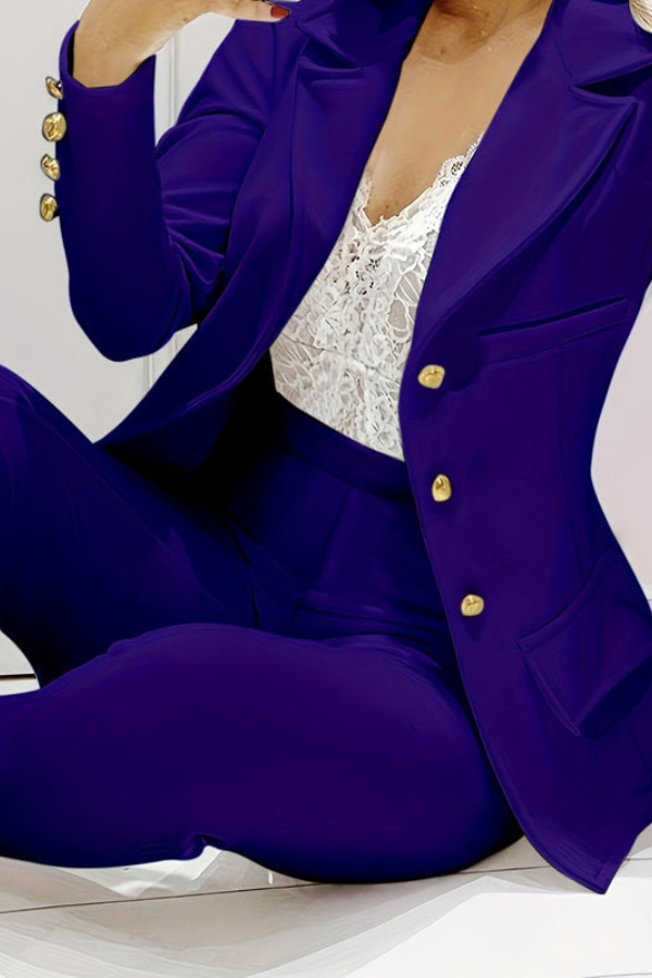 Modern women's blazer and pants set, a versatile choice for office fashion.