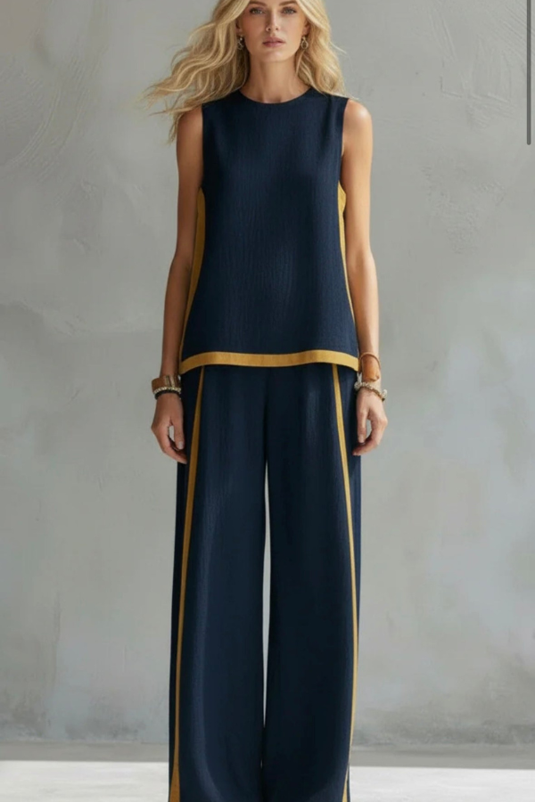 Stylish women's co-ord set, an elegant two-piece outfit for a sophisticated casual chic look.