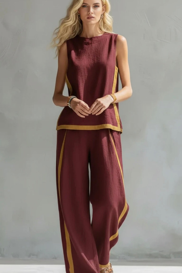 Sophisticated women's co-ord set, an elegant two-piece versatile outfit for modern day-to-night wear.