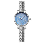 Blue Marble Dial - Silver Band