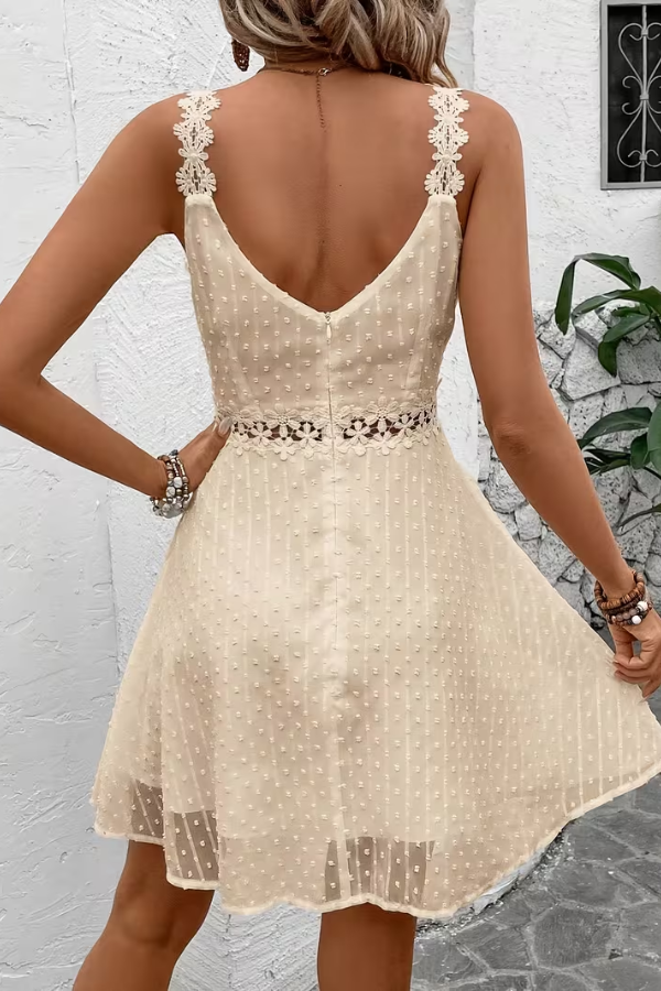 Beautifully embroidered white strapless midi dress, tailored for women's formal events & special occasions.