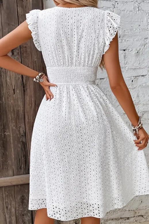 Stylish women's strapless party midi dress in apricot, an elegant choice for summer formal occasions.