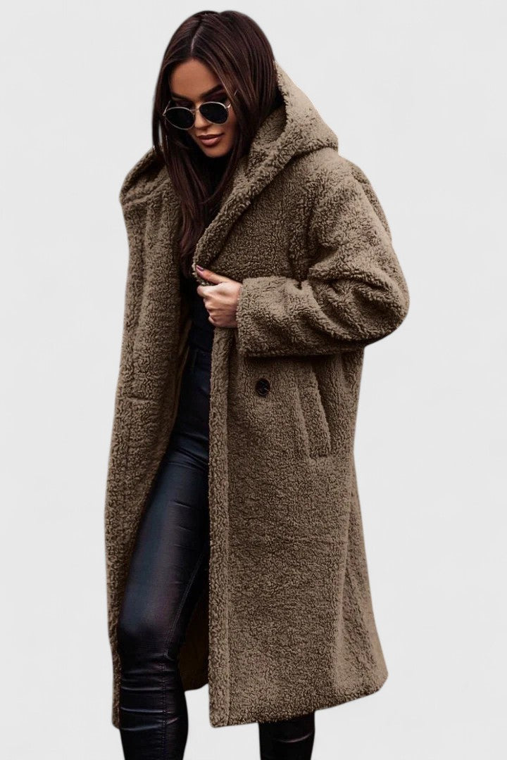 Elegant women's winter jacket, a timeless classic, offering both warmth and style.