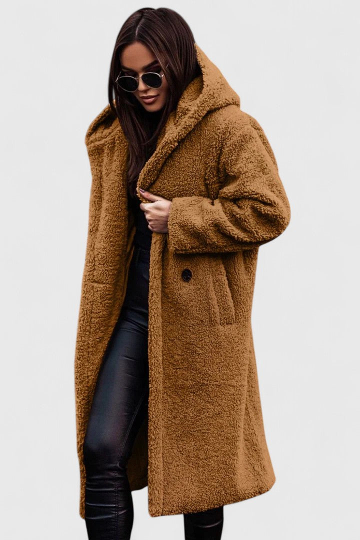 Stylish women's warm winter jacket, elegant outerwear for a chic and comfortable look.