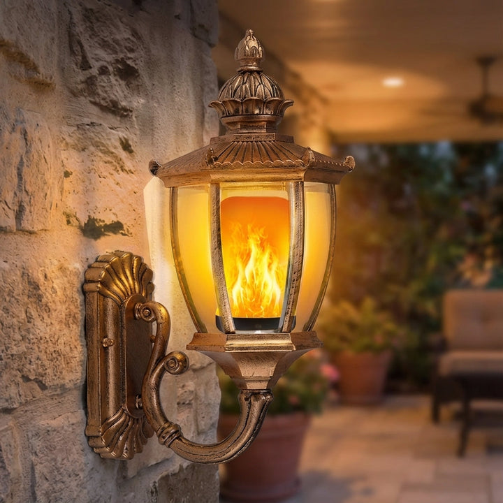 Emberelle flickering flame LED bulb creates a cozy home ambiance with realistic fire effect mood lighting.