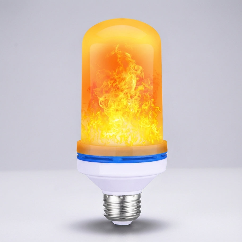 Decorative screw-in/bayonet LED bulb featuring a mesmerizing flickering flame effect for home ambiance.