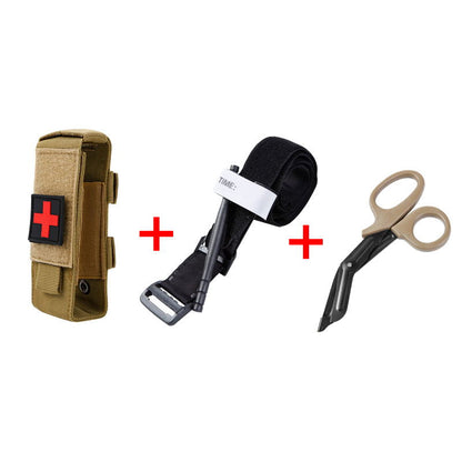 Emergency trauma tourniquet for adults, compact and effective for pre-hospital care.