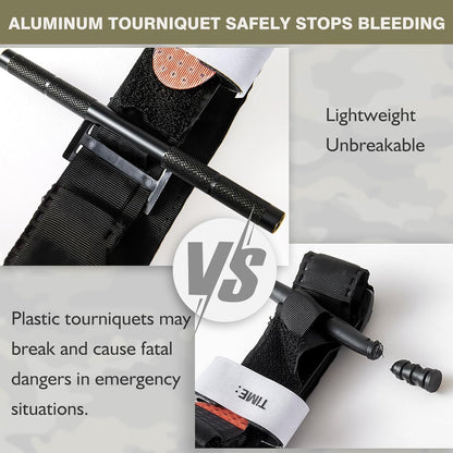 Rapid application tourniquet for severe bleeding, adult size, medical emergency supply.