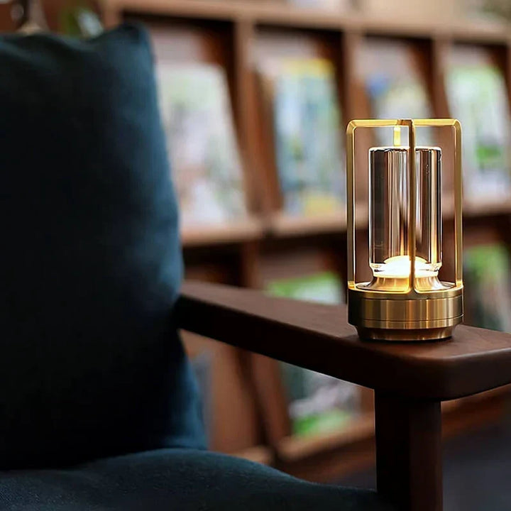 Elegant decorative crystal lamp, waterproof & portable, enhancing home decor, garden ambiance, or events.
