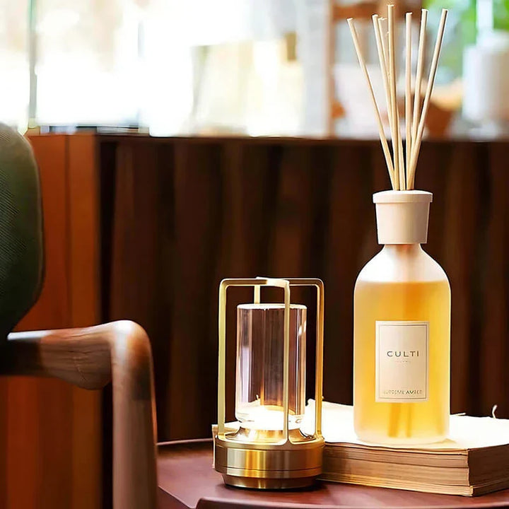 Crystal table lamp: waterproof, portable, RGB, touch control, rechargeable; perfect indoor/outdoor mood lighting.