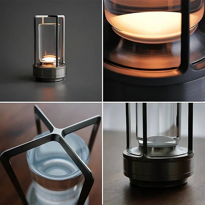 Modern waterproof portable crystal lamp, providing decorative RGB lighting for home, garden, or special events.