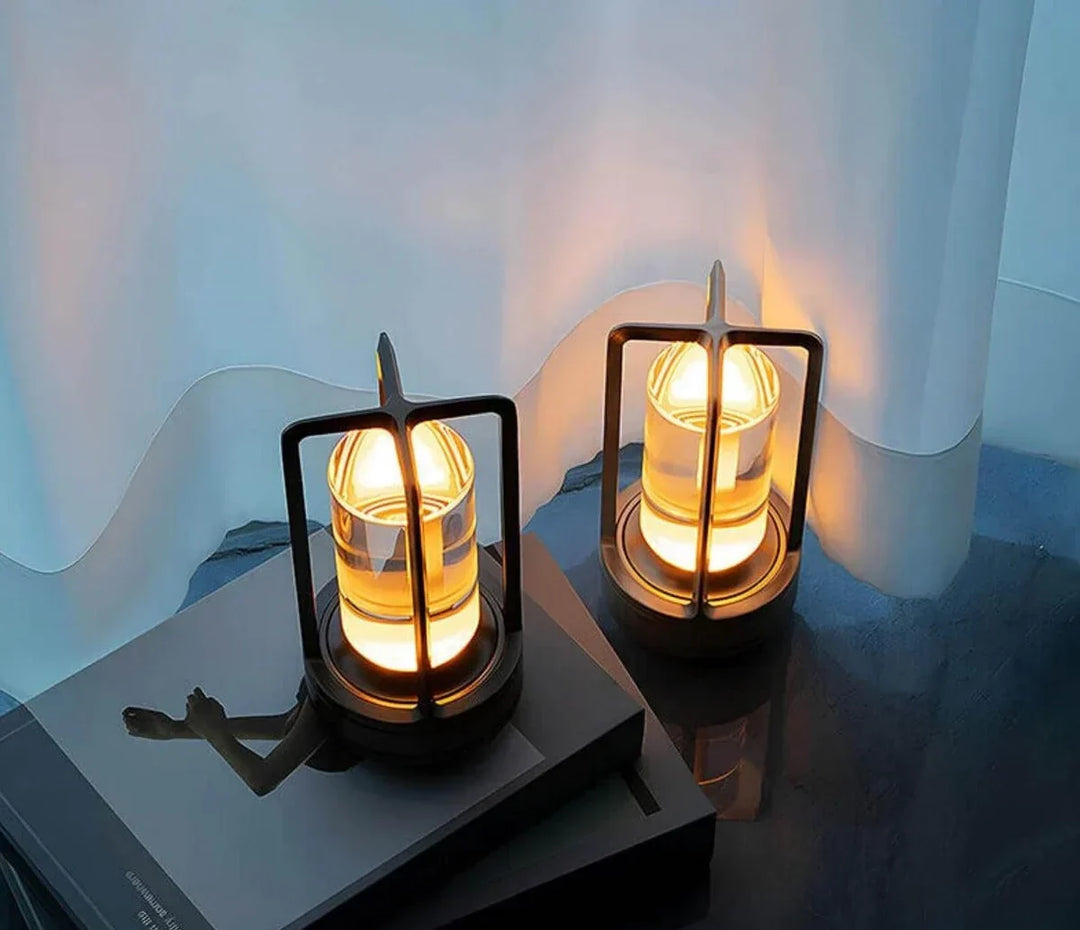 Portable waterproof crystal table lamp, ideal for elegant indoor lighting, outdoor garden light & home decor.