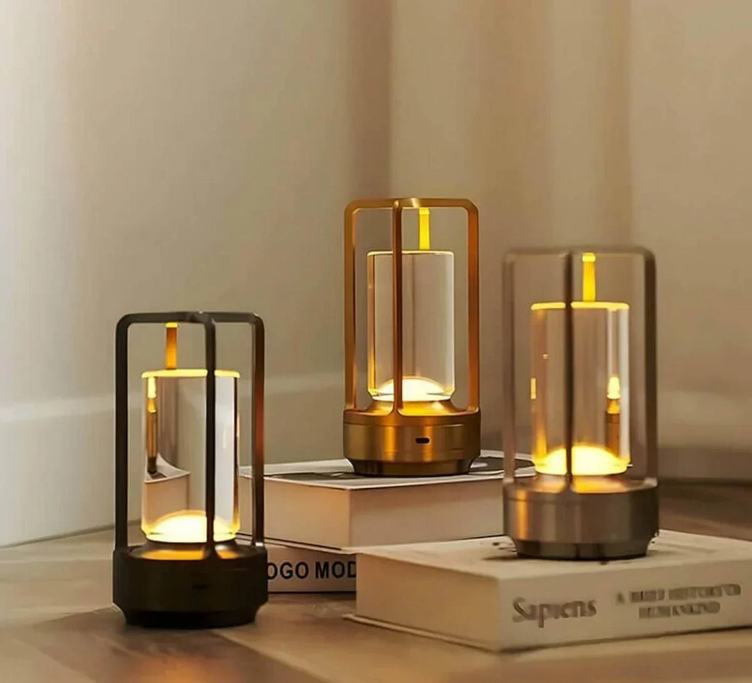 Decorative crystal table lamp for sophisticated indoor lighting, home decor & ambiance with multiple colors.