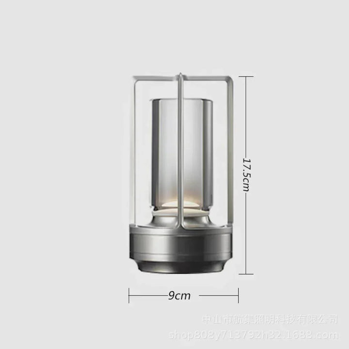 Ambiance-creating crystal table lamp, waterproof & portable, for a cozy indoor glow or outdoor party lighting.