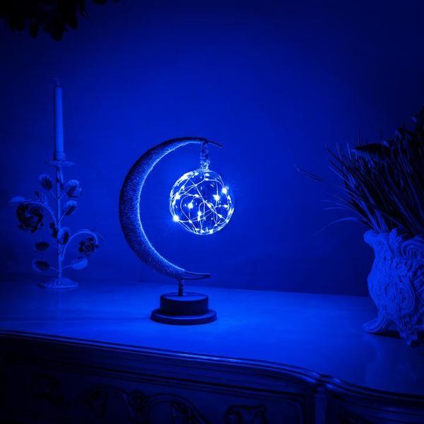 Enchanting LED Moon Lamp, a wireless ambient night light perfect for serene bedroom decor & mood lighting.
