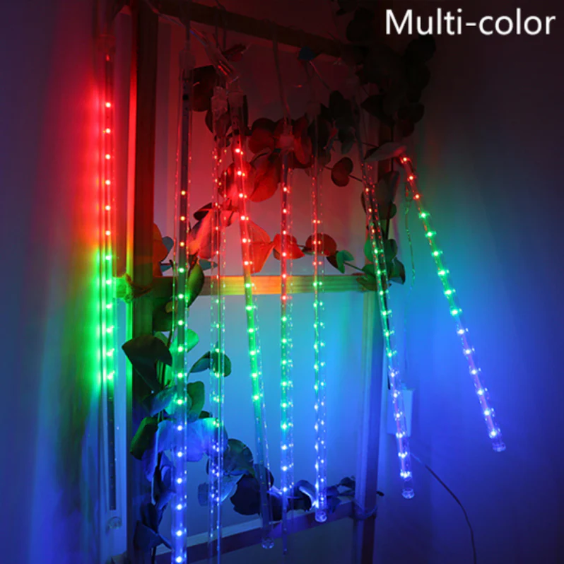 Bright LED snowfall projection lights, ideal for stunning holiday displays, parties, and festive outdoor decor.