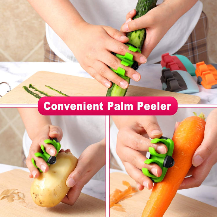 Modern 4-piece kitchen peeler set, essential tools for peeling vegetables and fruits with ease in your home kitchen.