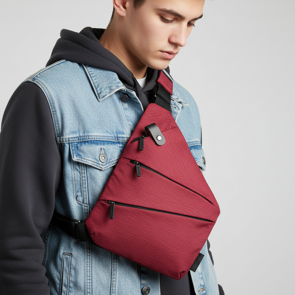 Ergonomic anti-theft shoulder bag for secure unisex travel; durable crossbody with multiple compartments.