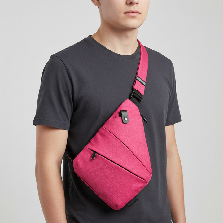 Smart ergonomic travel bag, anti-theft design, perfect for secure and comfortable trips.