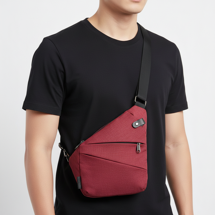 Modern anti-theft crossbody bag, ergonomic for secure travel, versatile daily use.