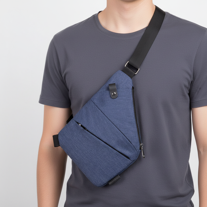 Ergonomic anti-theft crossbody, durable travel bag for secure daily carry, unisex design.