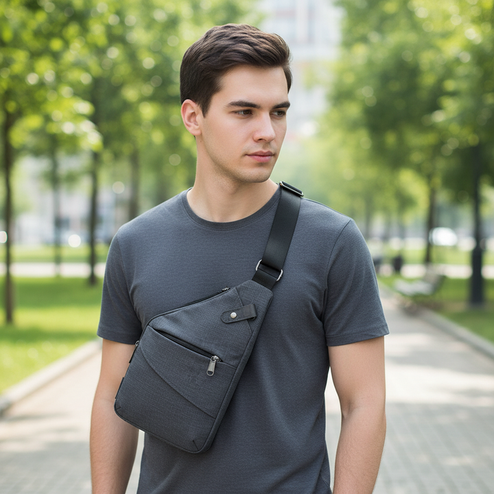 Unisex ergonomic travel bag, anti-theft design, perfect for daily use and secure carry.
