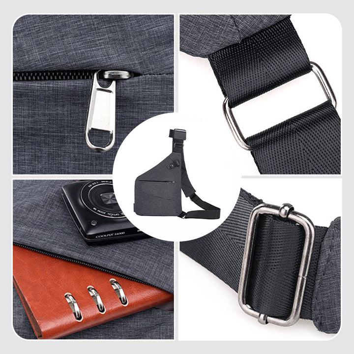 Anti-theft ergonomic shoulder bag, perfect for secure travel and daily urban commute.