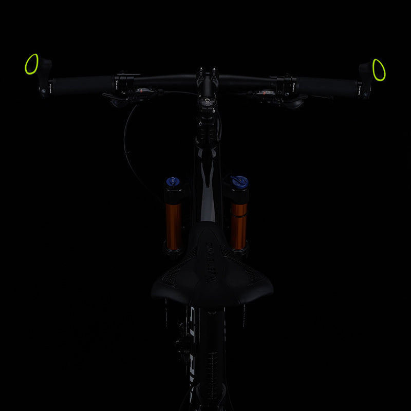 Black ergonomic mountain bike grips, anti-slip rubber for enhanced comfort & control during intense rides.
