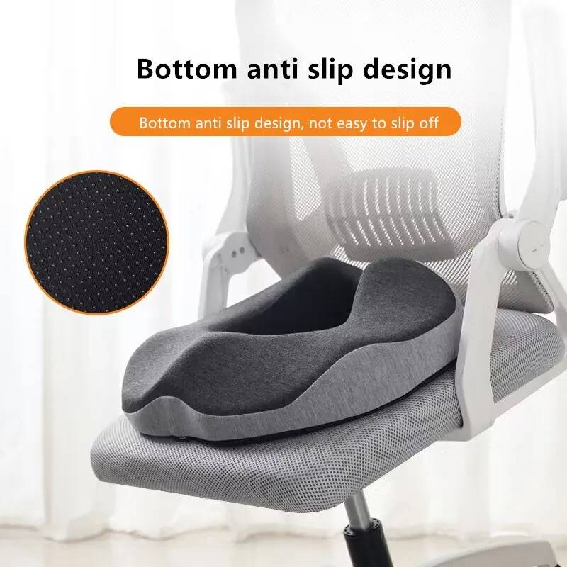 Memory foam donut cushion provides orthopedic support & pain relief. Ideal seat cushion for hemorrhoids & coccyx comfort.