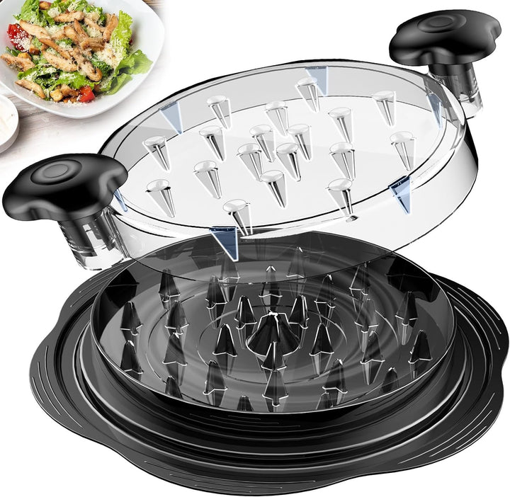 Ergonomic meat shredder for quickly pulling chicken, pork, & beef. Essential kitchen tool for meal prep.
