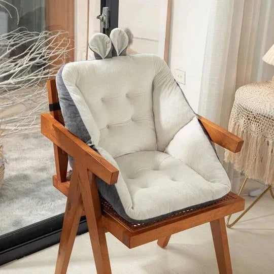 Coccyx pain relief cushion for office chair. Memory foam orthopedic support for long hours, improving posture.