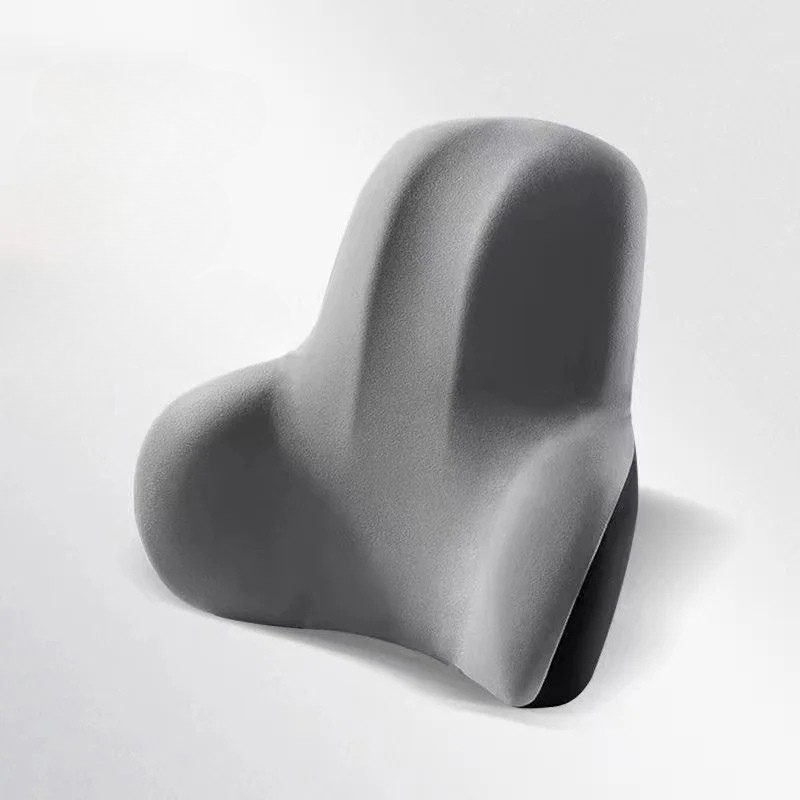 Unisex ergonomic memory foam lumbar support pillow. Back cushion for office chairs & car seats. Pain relief.