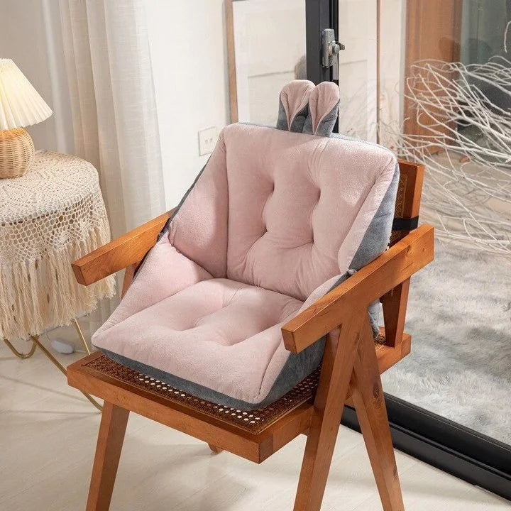 Unisex velvet memory foam coccyx cushion for posture correction & back pain relief in any seat.