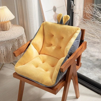 Unisex ergonomic memory foam seat cushion for ultimate comfort, sciatica & back pain relief, daily use.